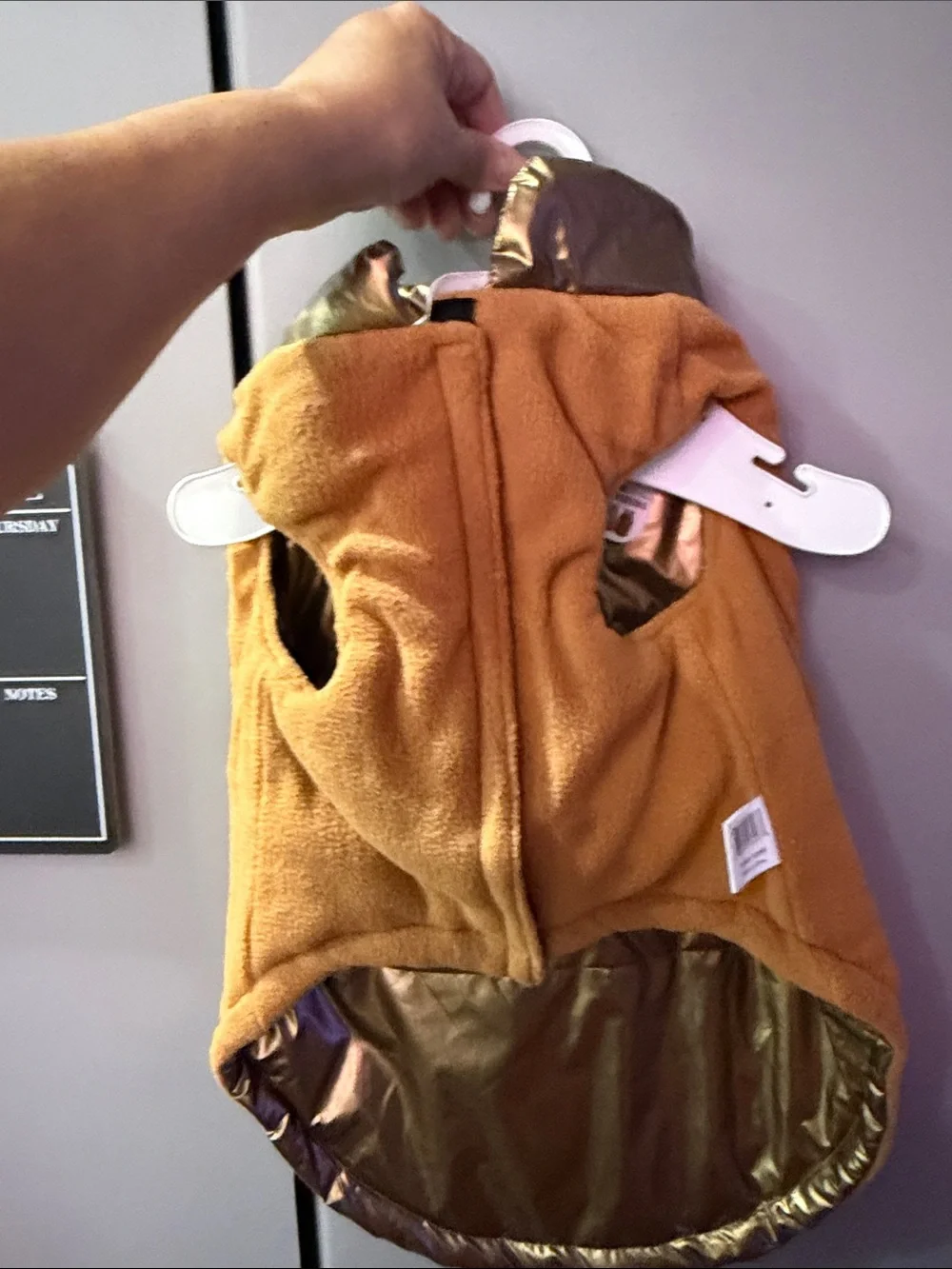 Fashion Pet Gold Puffer Dog Coat - Insulated Reversible Jacket